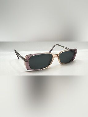 MA303 Purple Translucent Oval Sunglasses Frames Only